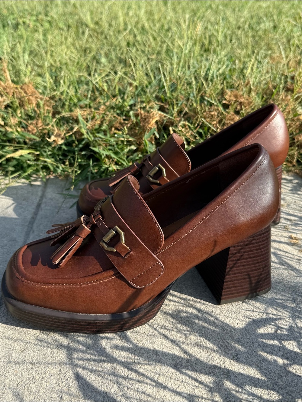 A.N.A A NEW APPROACH WOMENS PLATFORM CHUNKY SLING BACK SHOE CLOG SIZE 9 1/2 - Picture 2 of 10